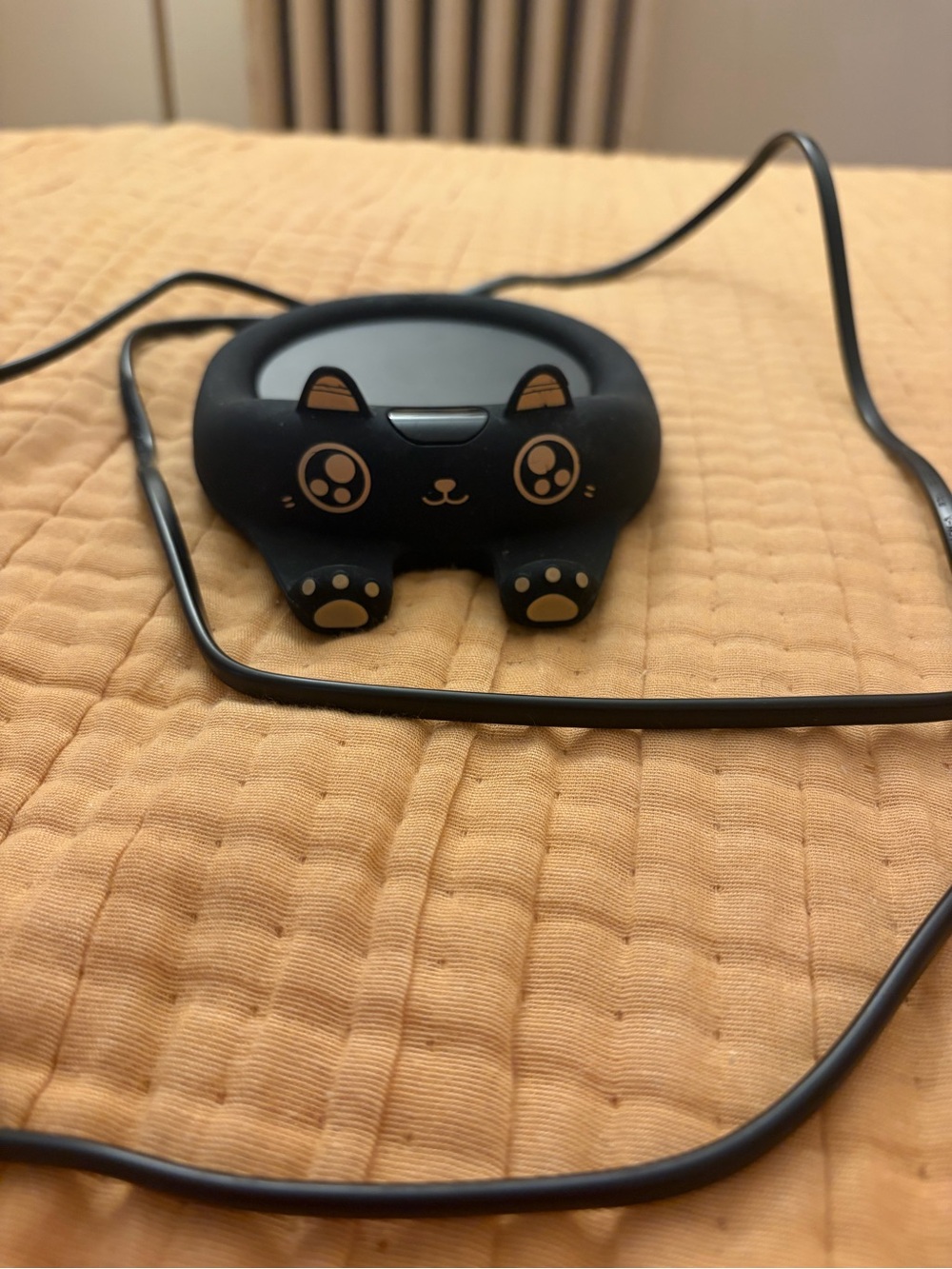 Cute Black Cat-Shaped Electric Cup Warmer